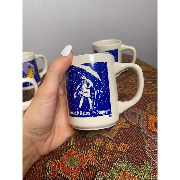 Vintage Morton Salt Girl Cups 4 - Picture 2 of 5